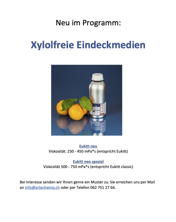 Xylolfreie Eindeckmedien